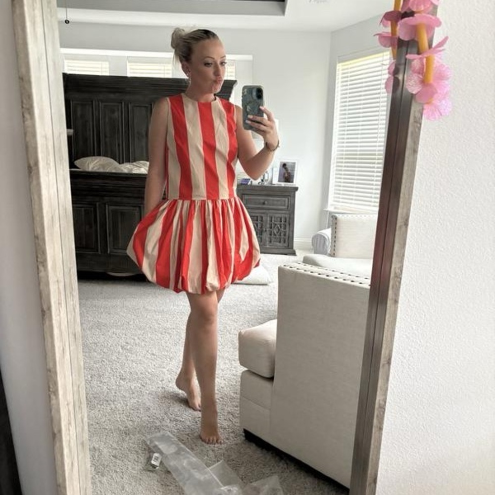 FINAL MARKDOWN Anthropologie Mare Mare Bubble-Hem Mini Dress - Multiple Sizes🍊⏰ - Picture 11 of 11